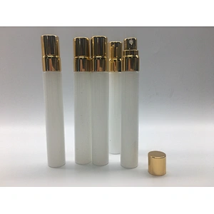 Perfume glasss 10ml Disposable Bottles Transparent Glass Perfume Bottle With Crimp Pump Spray