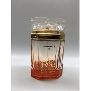 square perfume 100ml translucent orange luxury glass bottle package free sample custom logo