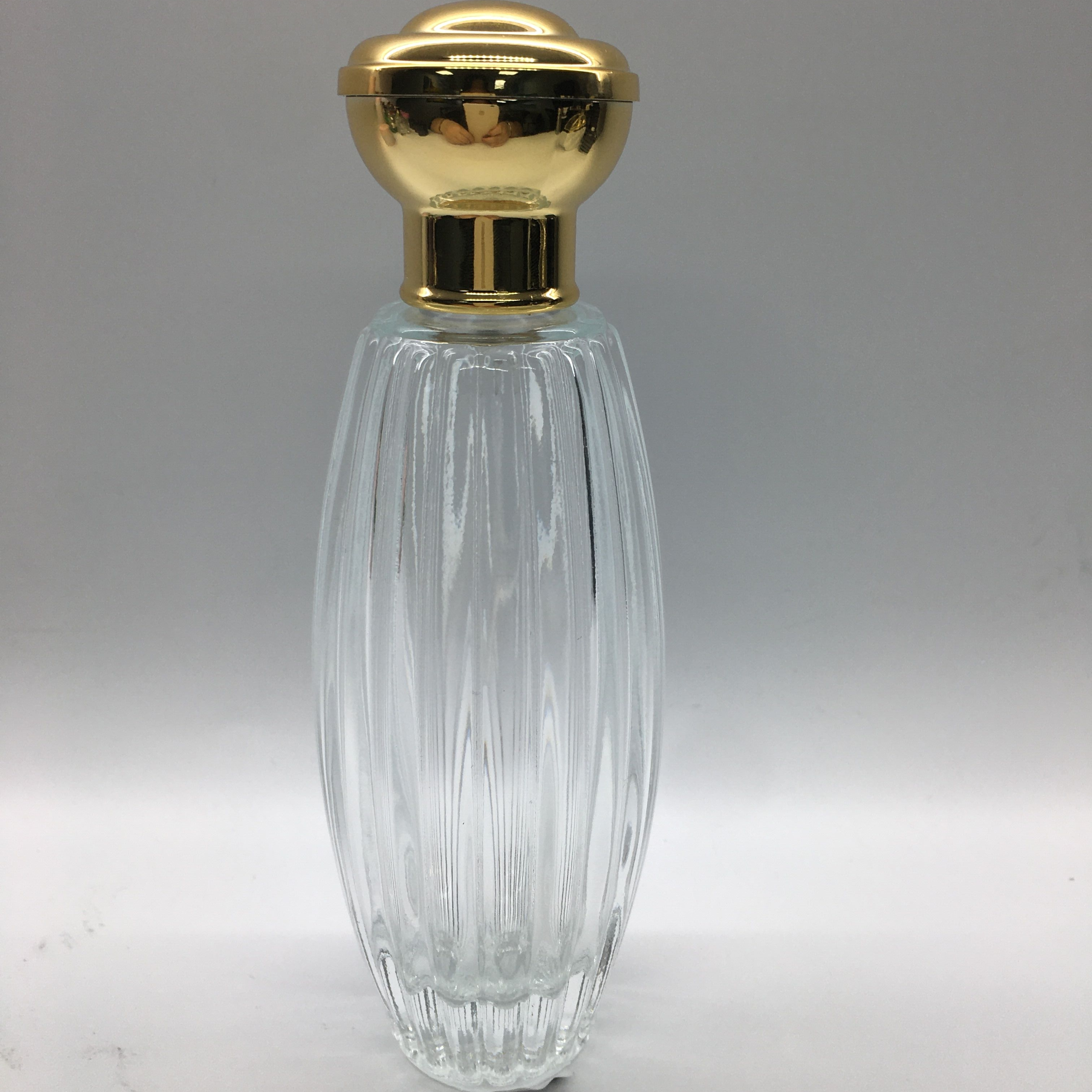 100ml empty luxury perfume bottles packaging with heavy gold aluminum cap