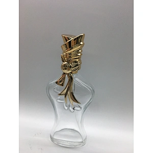perfume jar bottle with box perfume luxury glass bottle aluminum alloy 100ml