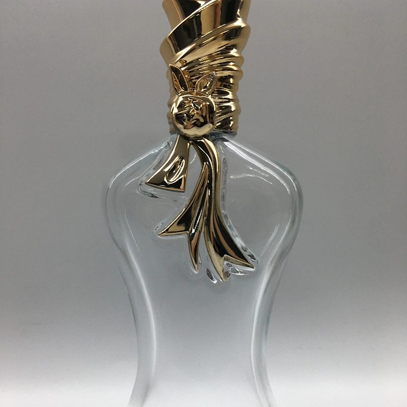 perfume jar bottle with box perfume luxury glass bottle aluminum alloy 100ml