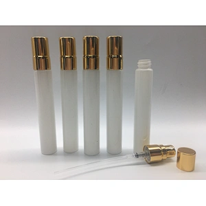 Perfume glasss 10ml Disposable Bottles Transparent Glass Perfume Bottle With Crimp Pump Spray