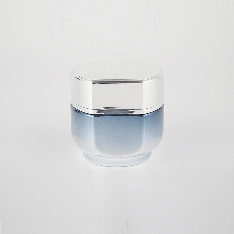 Customized YC069-50G,40ML,130ML glass round cream bottle lotion bottle set
