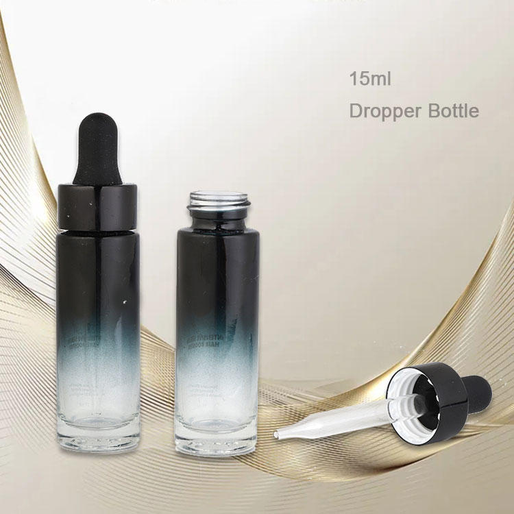 China manufacture Customized Essential Oil Glass Dropper Bottle 15ml