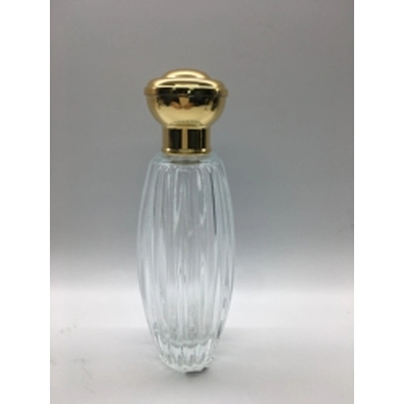 100ml empty luxury perfume bottles packaging with heavy gold aluminum cap