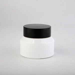 China Manufacturer Wholesale  20g 30g 50g 100g Empty Glass Cream Cosmetic Jar
