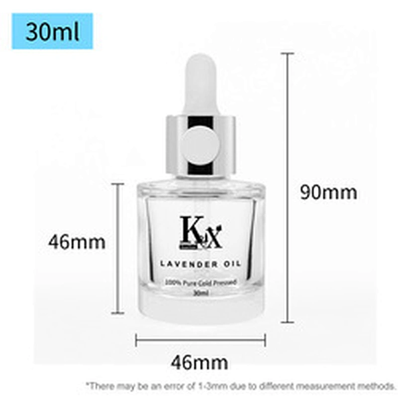30 ml gradient frosting button dropper bottle round molded dropper bottle for essential oil and serum wholesale glass bottles