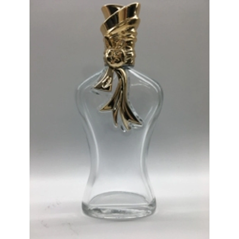 perfume jar bottle with box perfume luxury glass bottle aluminum alloy 100ml