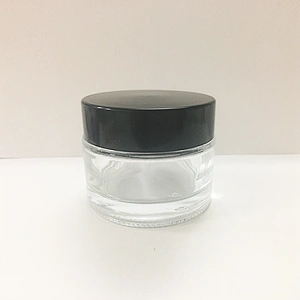 50g glass empty packaging white cosmetic jar face cream container