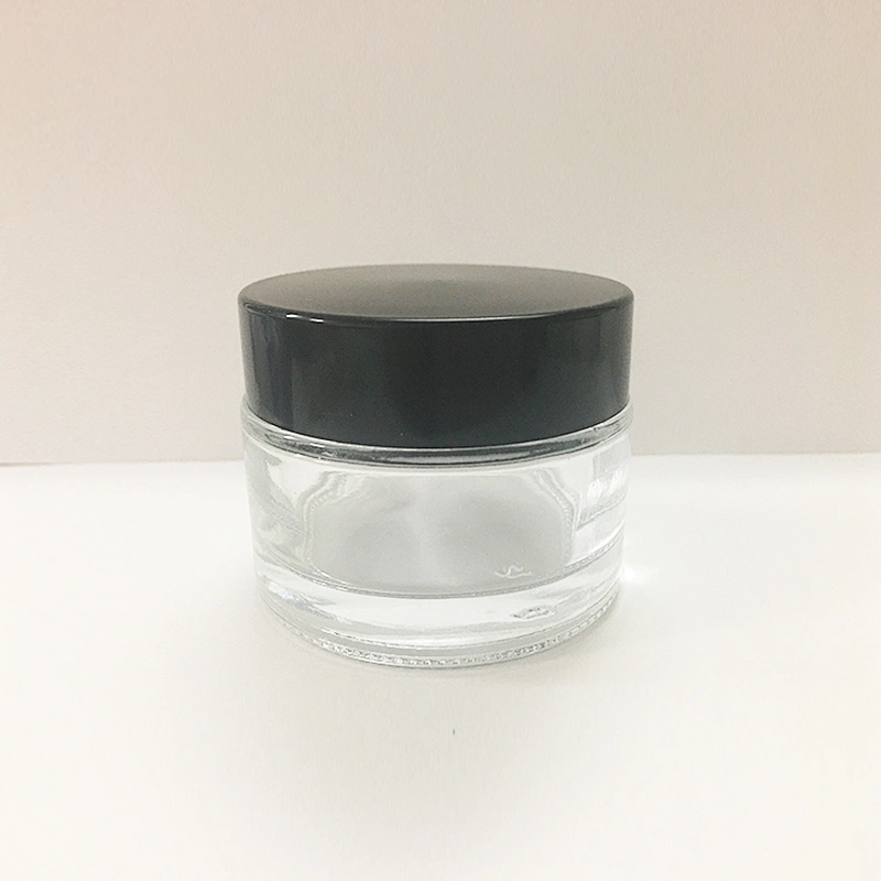 50g glass empty packaging white cosmetic jar face cream container
