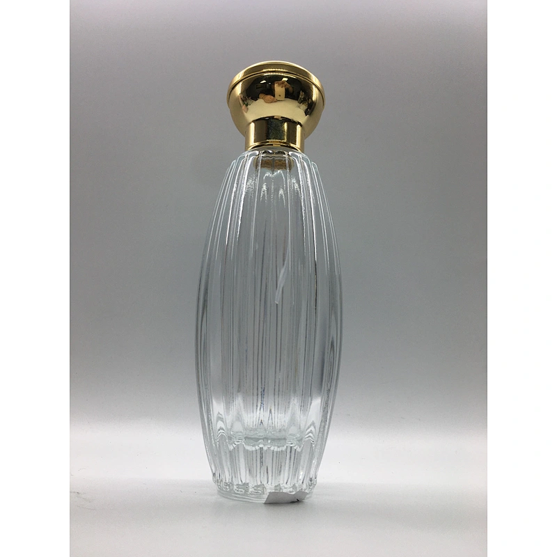 100ml empty luxury perfume bottles packaging with heavy gold aluminum cap