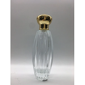 100ml empty luxury perfume bottles packaging with heavy gold aluminum cap