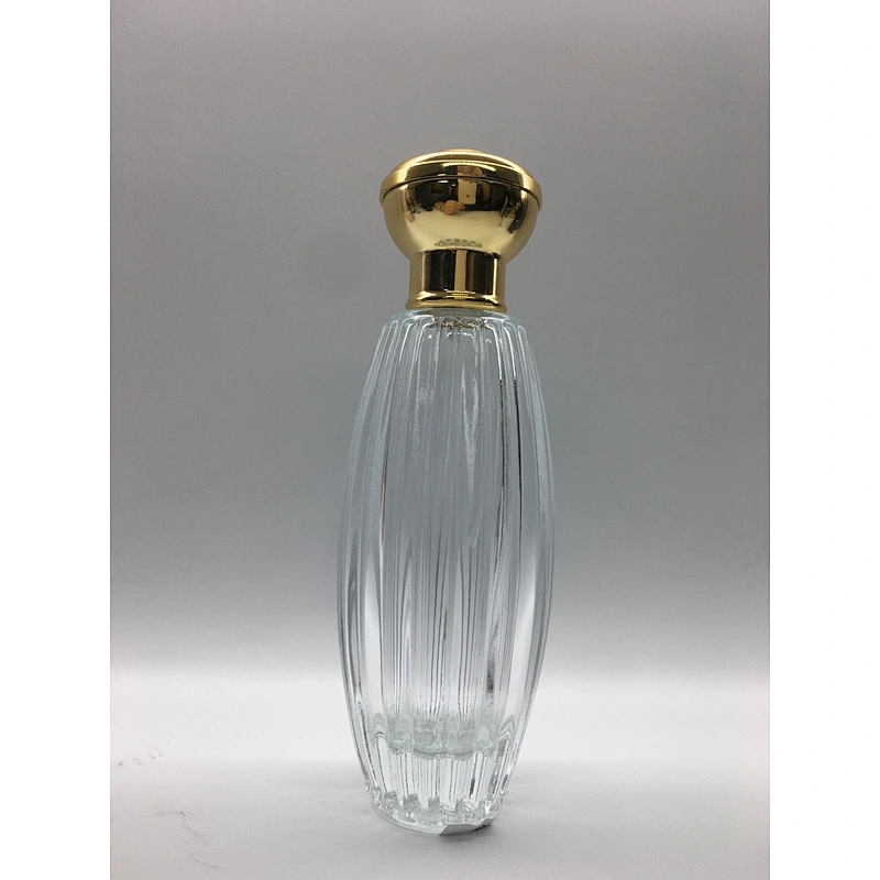 100ml empty luxury perfume bottles packaging with heavy gold aluminum cap