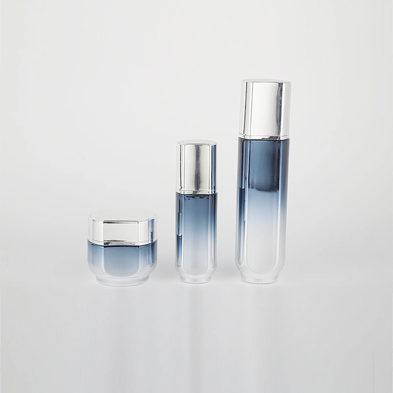 Customized YC069-50G,40ML,130ML glass round cream bottle lotion bottle set