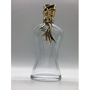 perfume jar bottle with box perfume luxury glass bottle aluminum alloy 100ml