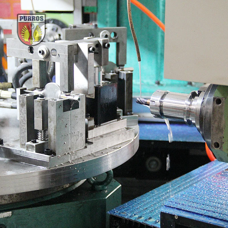 Rotary auto drilling & milling machine for steel butterfly disc