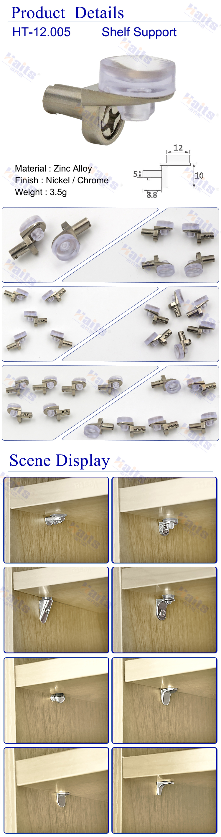 HT-12.005 glass clamp details