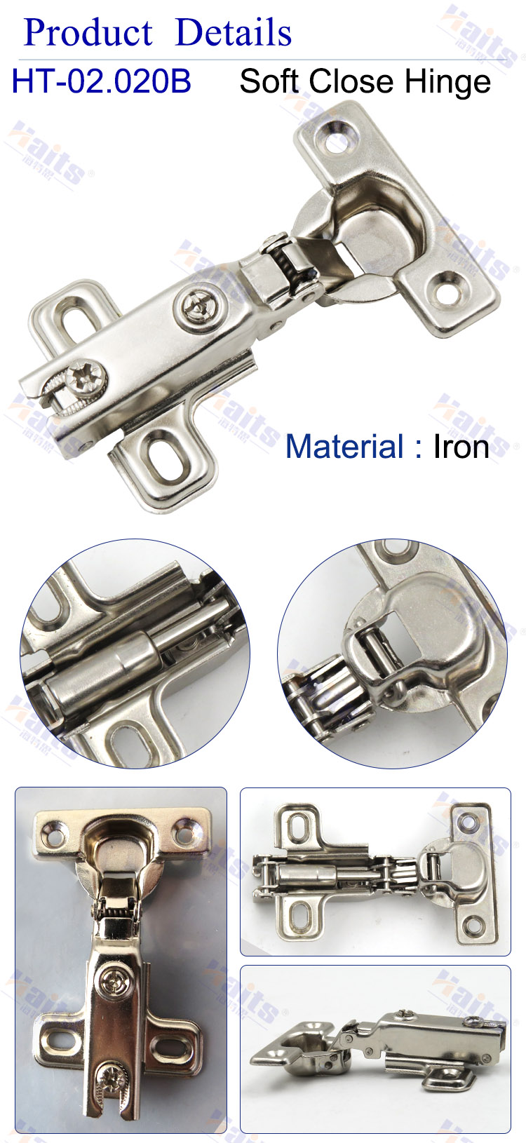 HT-02.020B slide on hinge