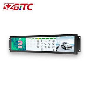 28 Inches Bus/Subway Customized LCD Strip AD Player