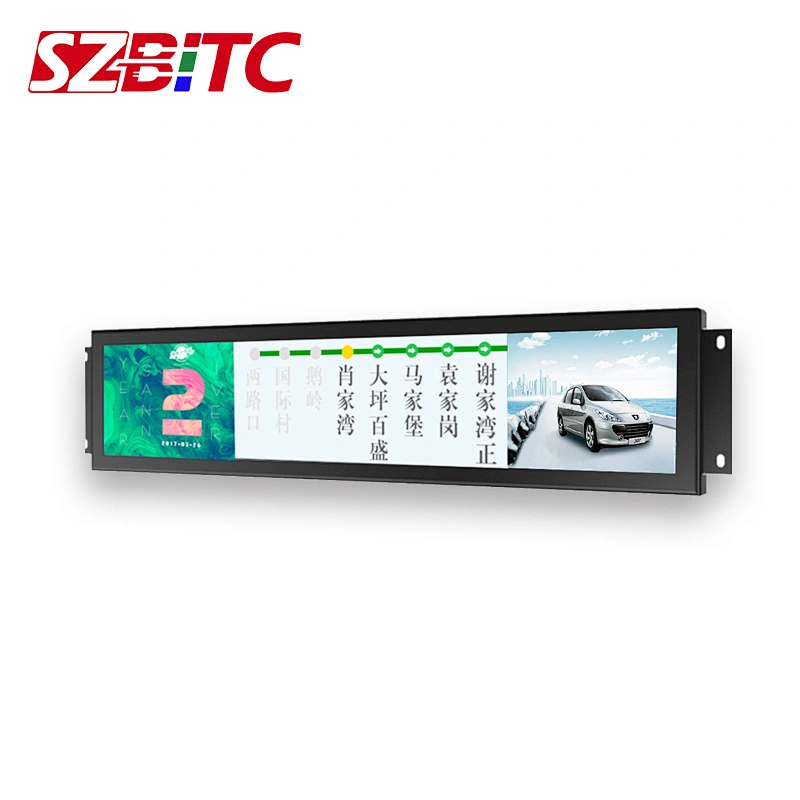 28 Inches Bus/Subway Customized LCD Strip AD Player