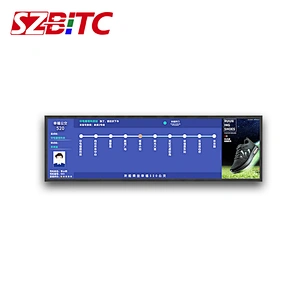 28 Inches Bus/Subway Customized LCD Strip AD Player