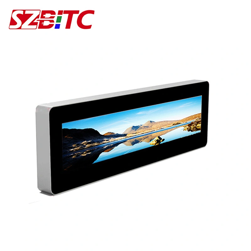 35.3 Inch LCD Strip Screen Double-Sides Screen for Outdoor with Waterproof LCD Display of Top Taxi