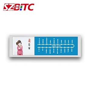 28 Inches Bus/Subway Customized LCD Strip AD Player