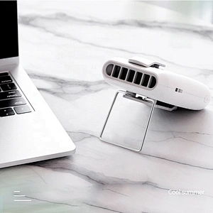 Factory supply ABS portable small fan mini usb rechargeable fan for car/outdoor sport multi use wireless mini fan