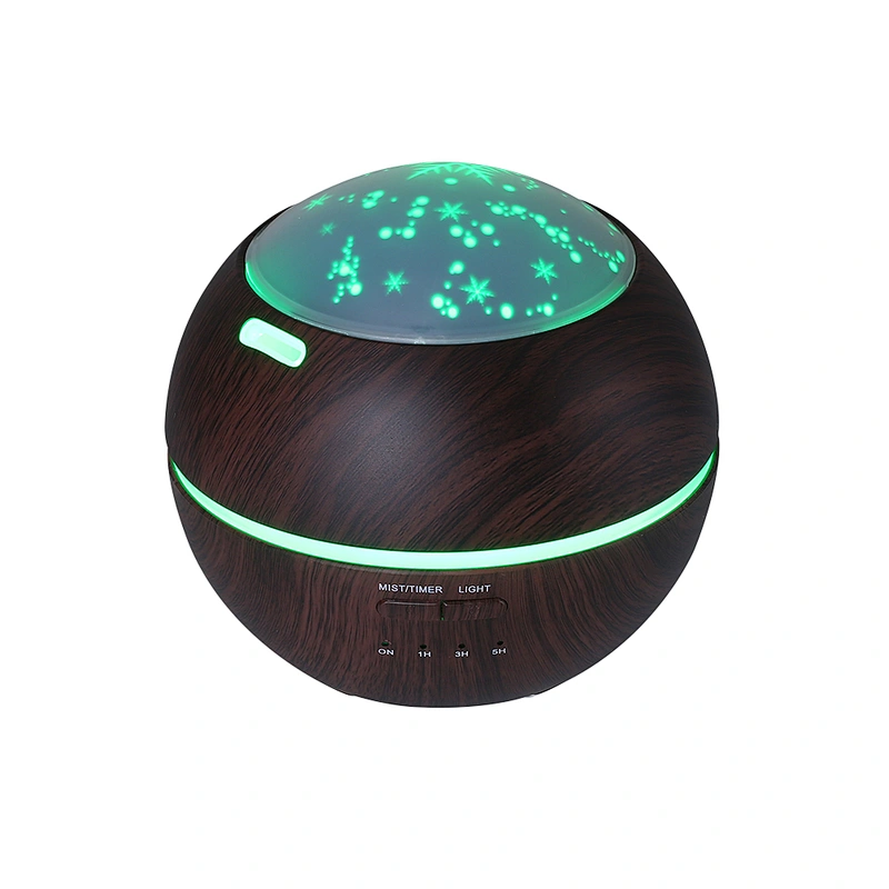 LED 7 Color 150ML  ultrasonic wood grain aromatherapy essential oil aroma diffuser