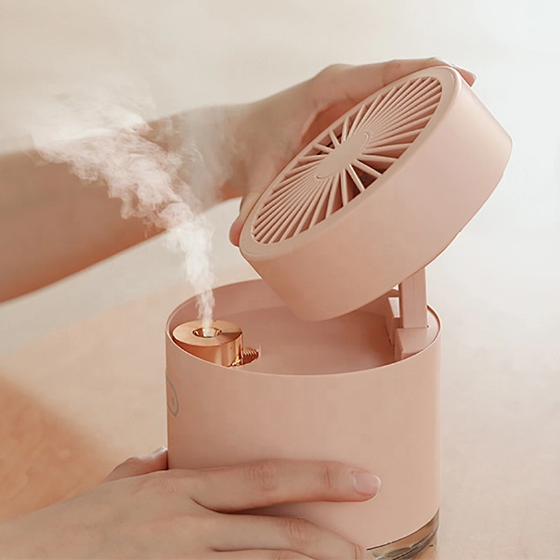 Wholesale price fashion portable mini usb fan with water mist for outdoor use humidifier mini humidifier