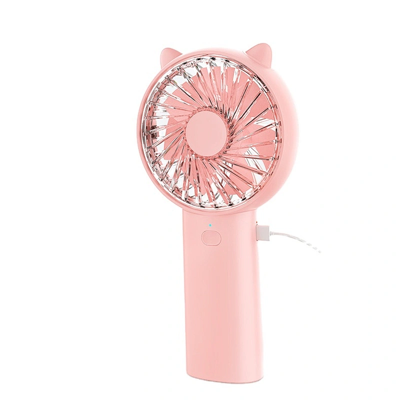 Fashion cute rechargeable hand held portable mini  fan Home office wireless personal mini fan