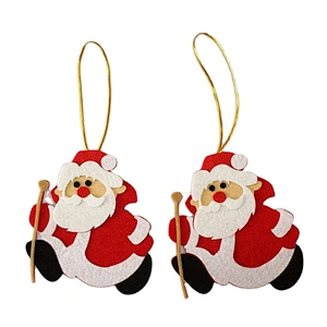 Custom handmade  felt craft Christmas Tree Decoration  Wall-mounted Cute santa claus Reindeer snowman