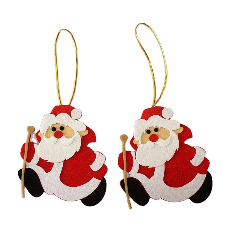 Custom handmade  felt craft Christmas Tree Decoration  Wall-mounted Cute santa claus Reindeer snowman