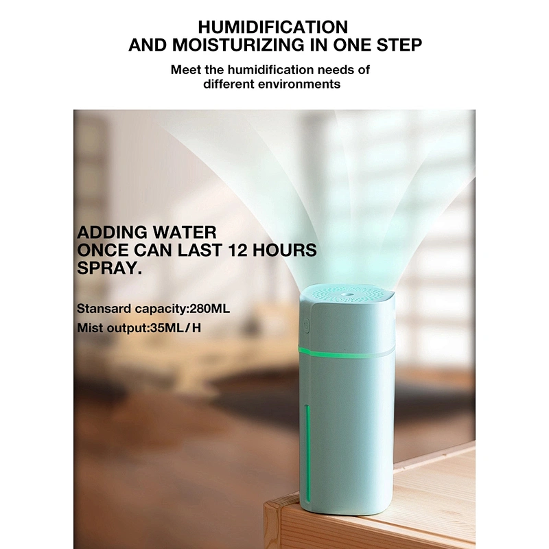 2020 usb  portable air humidifier 280ml air purifier humidifier portable car air mobile humidifier