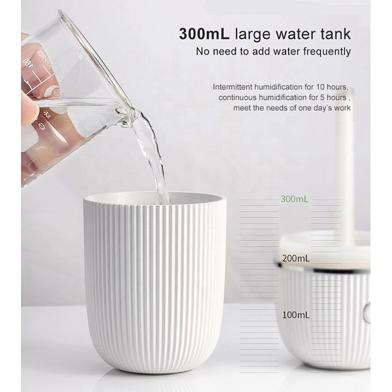 Wholesale price 300ml USB desktop negative ion ultrasonic mini air humidifier for home use