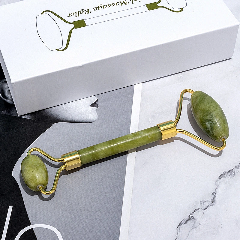 Hot Sale High Quality Handheld  Anti Aging Eye Roller Rose Quartz Facial Massage jade facial roller