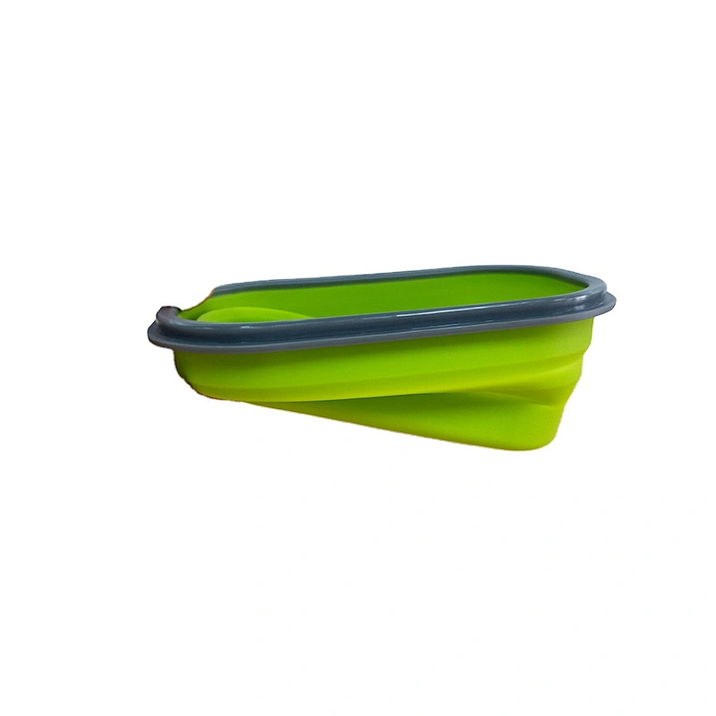 Promotional Gift Hot Sale Food Grade BPA Free Collapsible  Silicone Food Storage Container Plastic Spoon Lunch Box