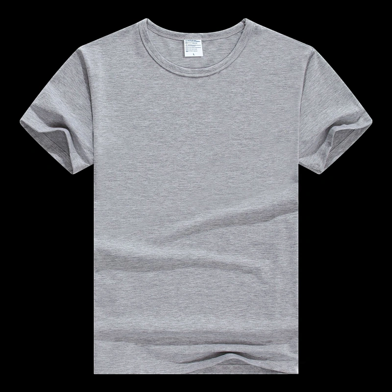 custom logo printed High quality custom size o-neck men's  plain blank T- shirt Promotional Advertising T- shirt