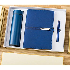 Promotion GIft  Diary protective A6 Loose Leaf Refillable Draiy PU Leather Notebook  Power bank and USB