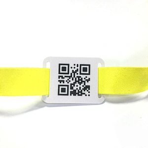Full color printing dye sublimation fabric QR code wristband Concert amusement park wristbands