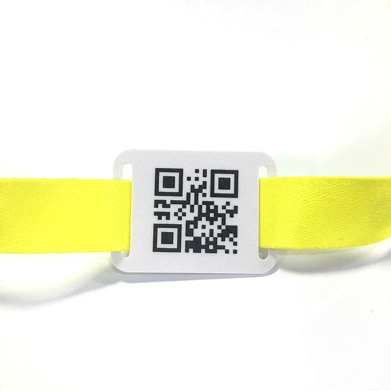 Full color printing dye sublimation fabric QR code wristband Concert amusement park wristbands