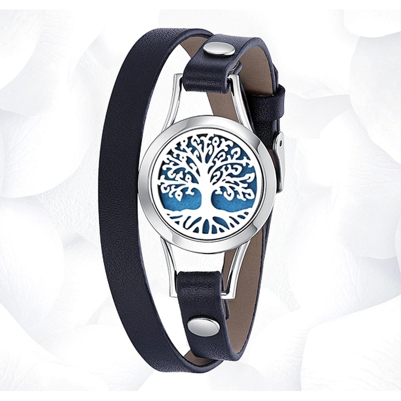 Fashion Aromatherapy Essential Oil Diffuser Leather Bracelet New Design Bracelet  Adjustable leather bracelet
