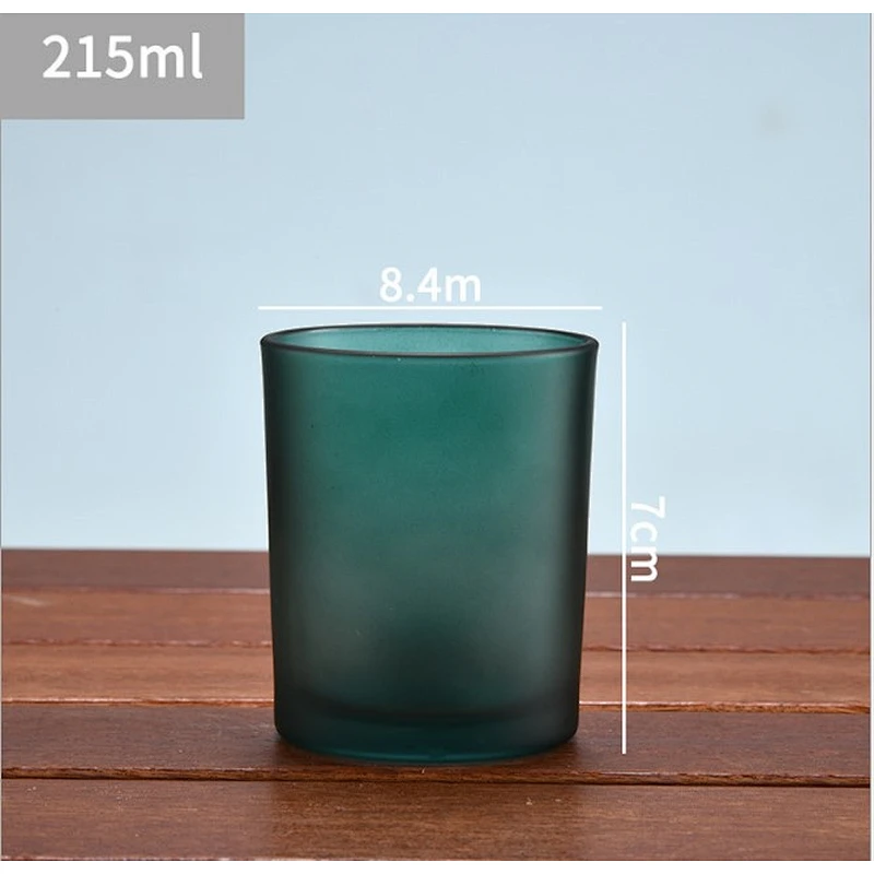 wholesale high quality luxury glass candle jar home decoration empty colorful candle container glass jar
