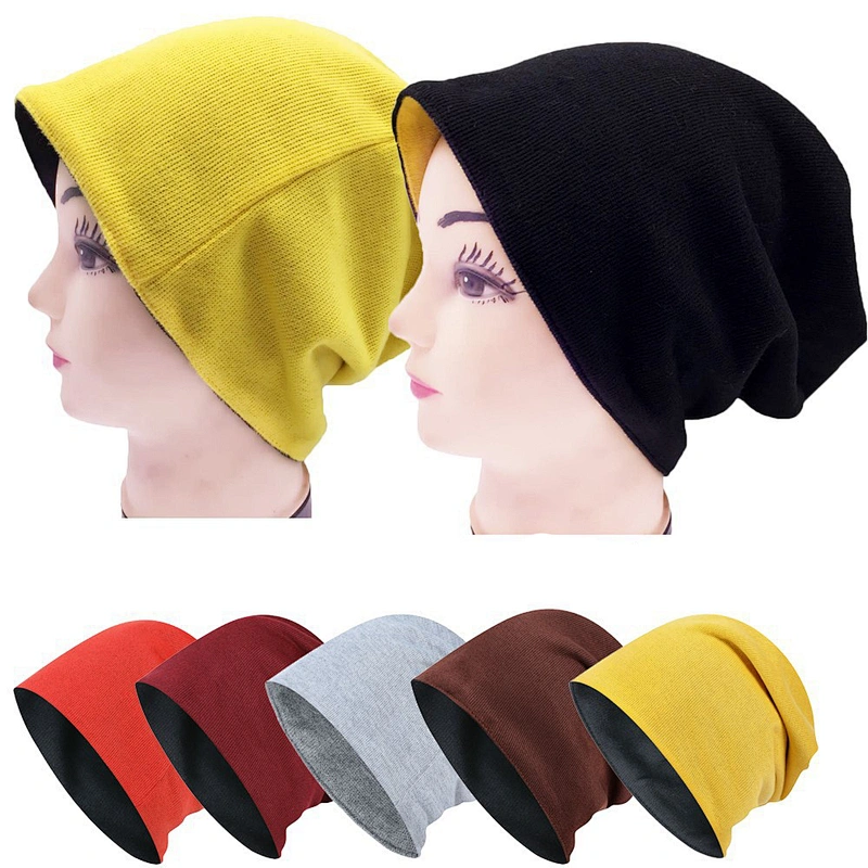 Fashion Customized solid color  knit unisex Polyester beanie hat Warm Soft Trendy Winter  Unisex pullover beanies