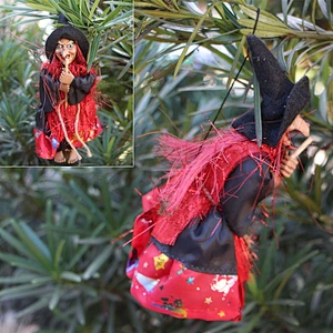 Hot sale promotion Halloween decorations pendant  bar retro broom haunted house decorate props decorations