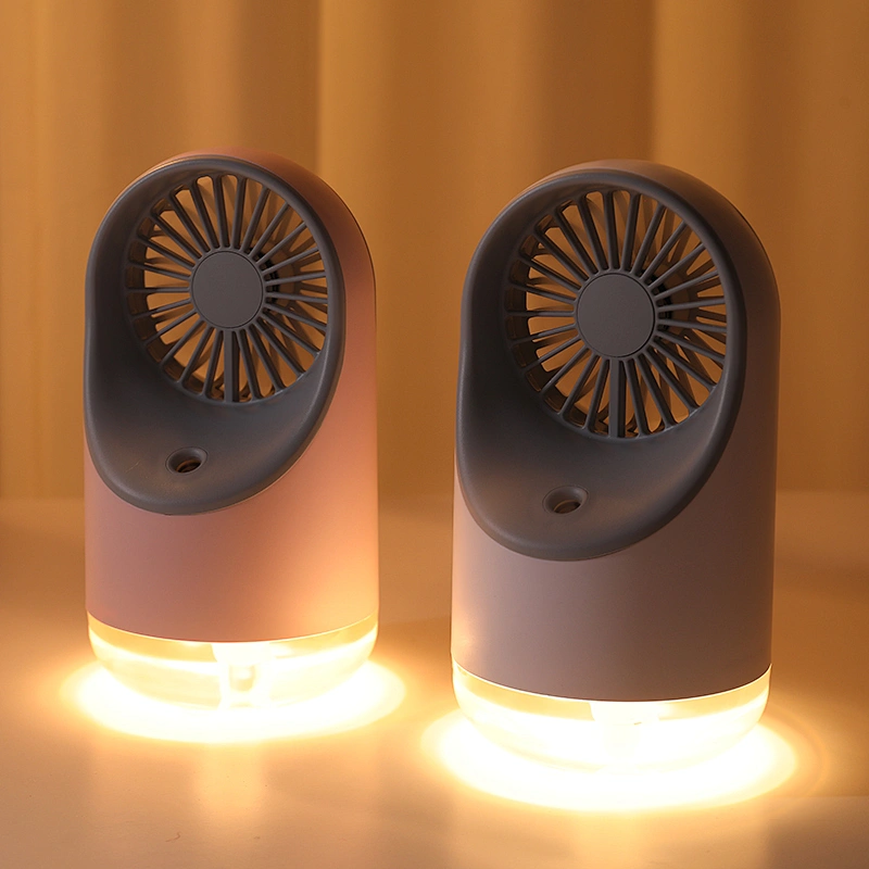 Wholesale price electric desktop misting spray portable mini fan rechargeable usb