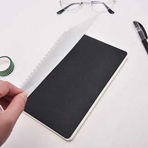 High Quality Custom A5 personalised Business promotion loose leaf notebook pp covers notebook