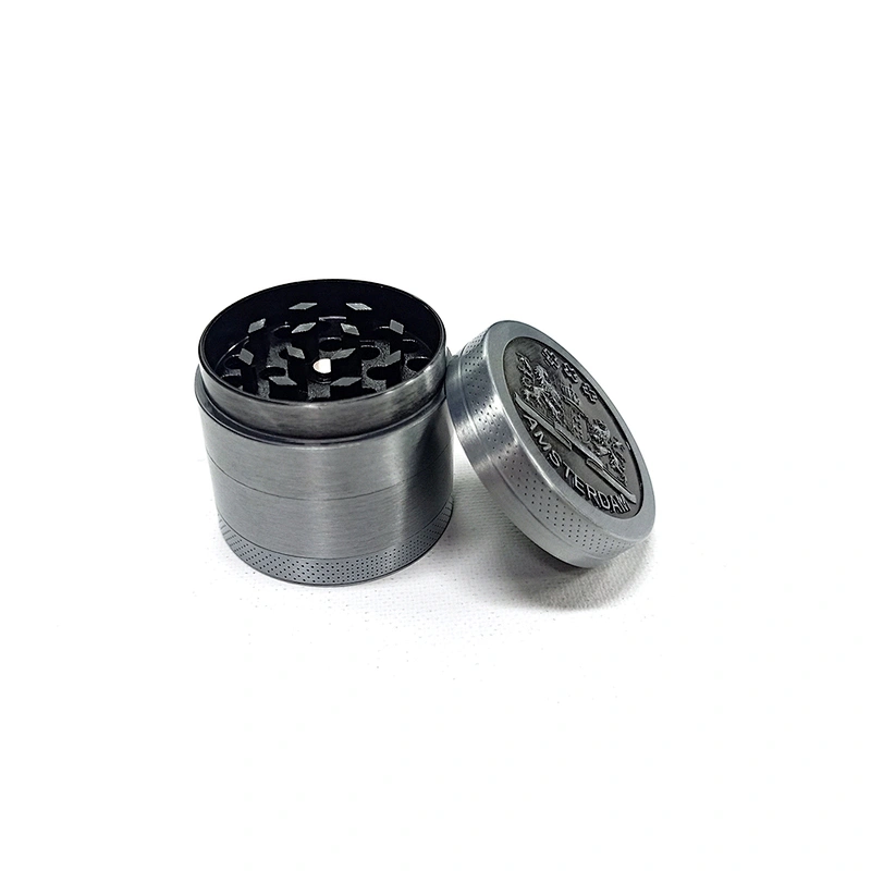 Wholesale fashion Hot Selling Zinc Alloy style cigarette grinder custom Portable  metal herb grinder