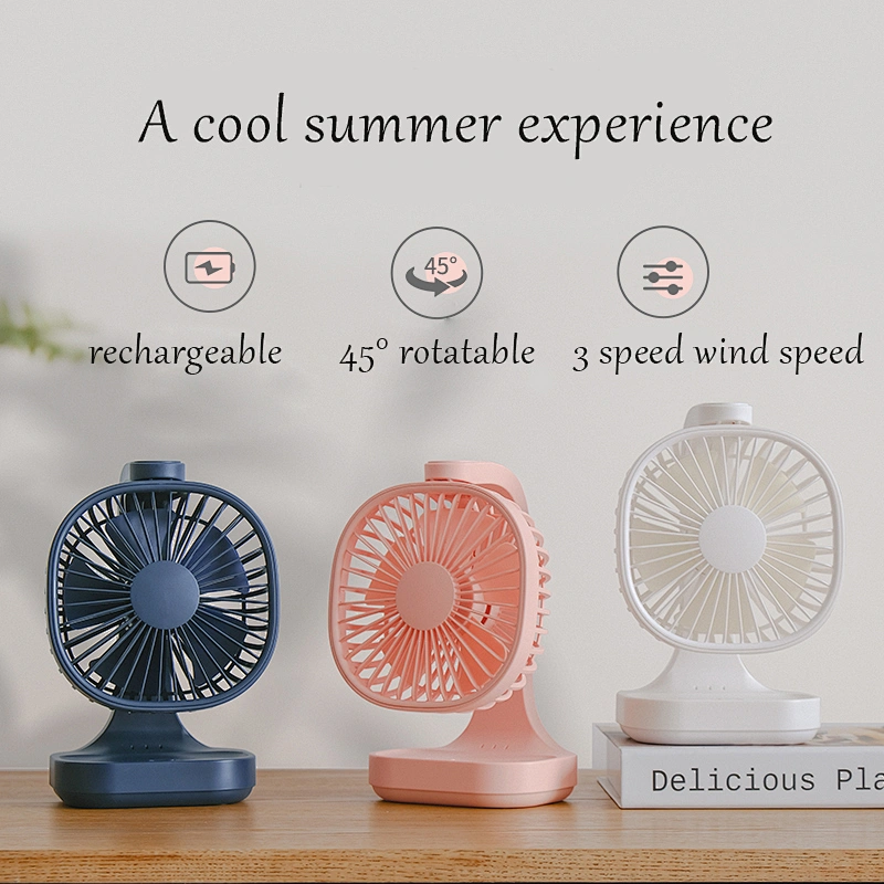 2020 hot sale Handy travel  Table fan usb rechargeable mini clip  fan  use Baby pram home office