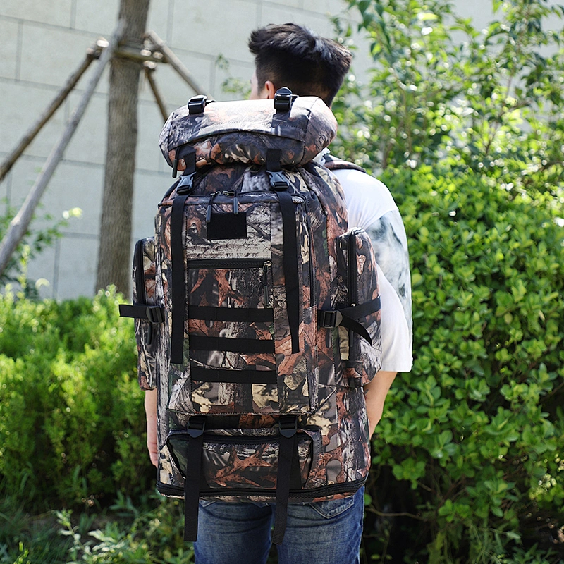 High quality outdoor backpack  camping travelling backpack mountaineering waterproof oxford hiking backpack custom logo support